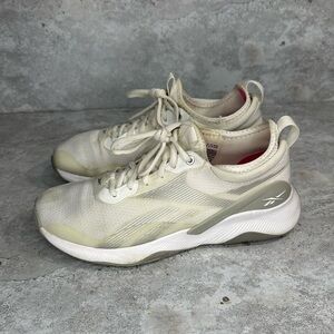 Reebok HIIT Training‎ 2 Trainers Woman’s size 8 white/ silver